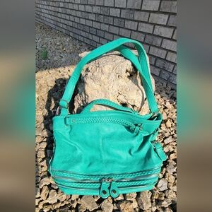 Urban Expression Green Crossbody Leather Tote Bag Designer Handbag Purse